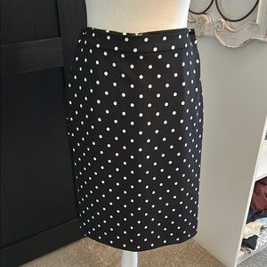 Banana Republic Black and White Pencil Skirt Knee-Length